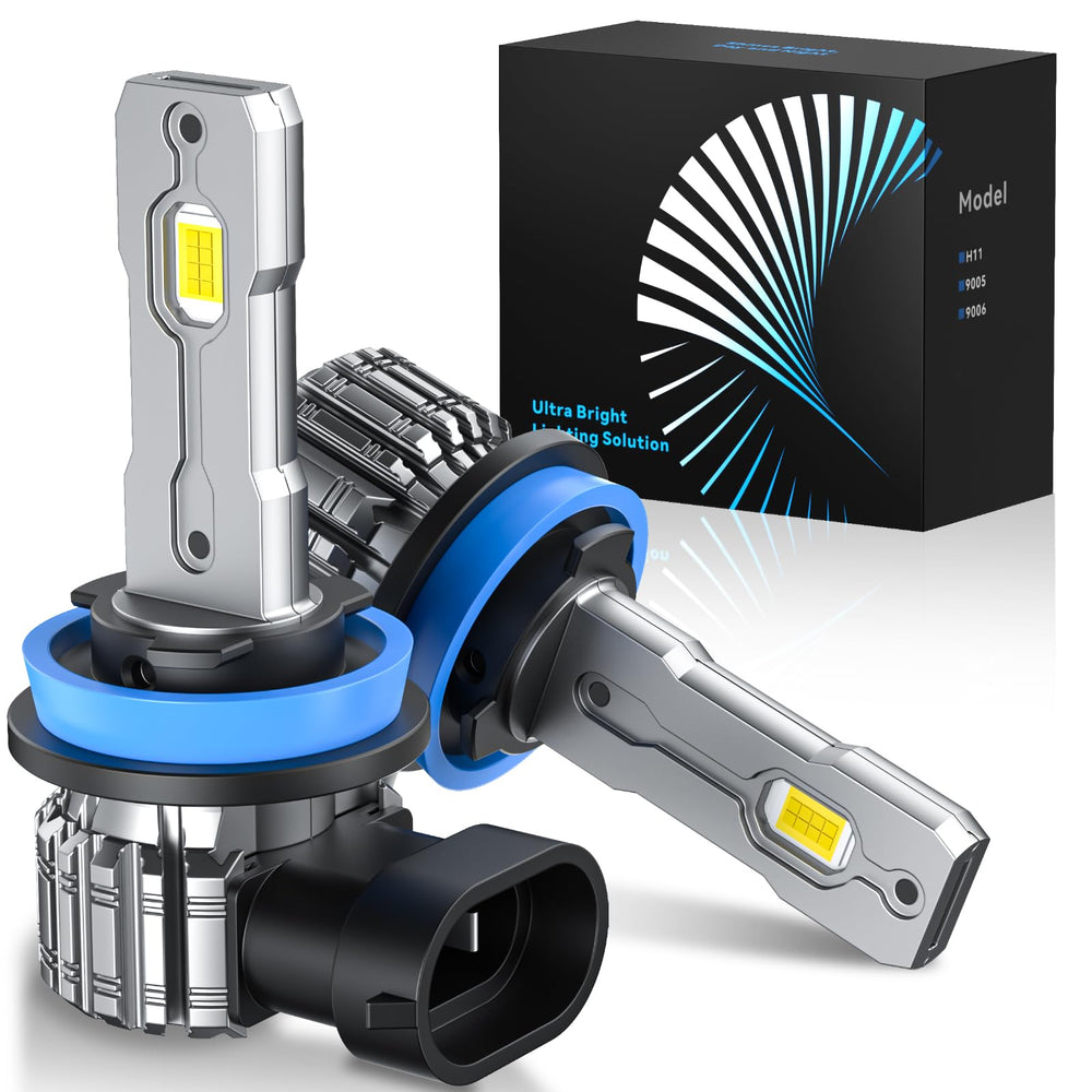 FTEVAR H11 fog light beam with 6000K cool white illumination for safer night driving