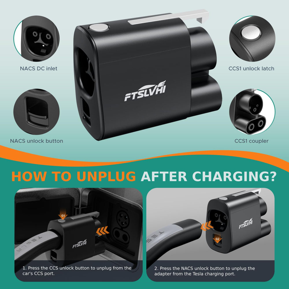 FTSLVHI NACS to CCS adapter compatibility with Ford GM Nissan Rivian