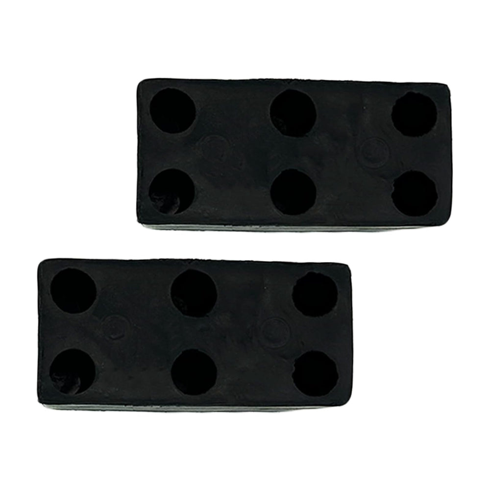 Black EPDM bumper close-up highlighting durable compact design.