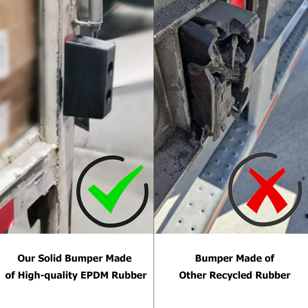 High-impact EPDM bumper designed to endure repeated backing.