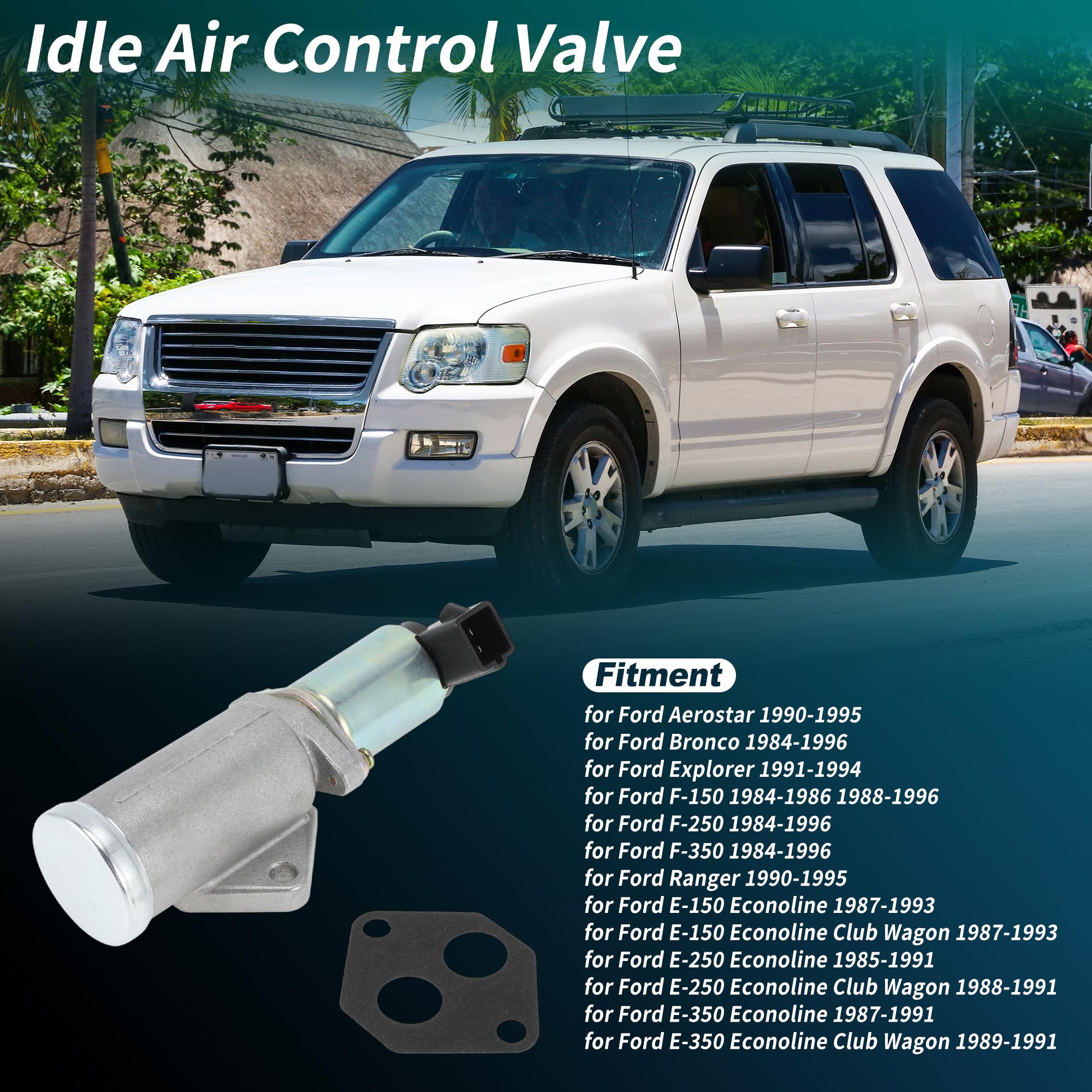 FUELHOOD IAC valve with gasket and valve for easy replacement