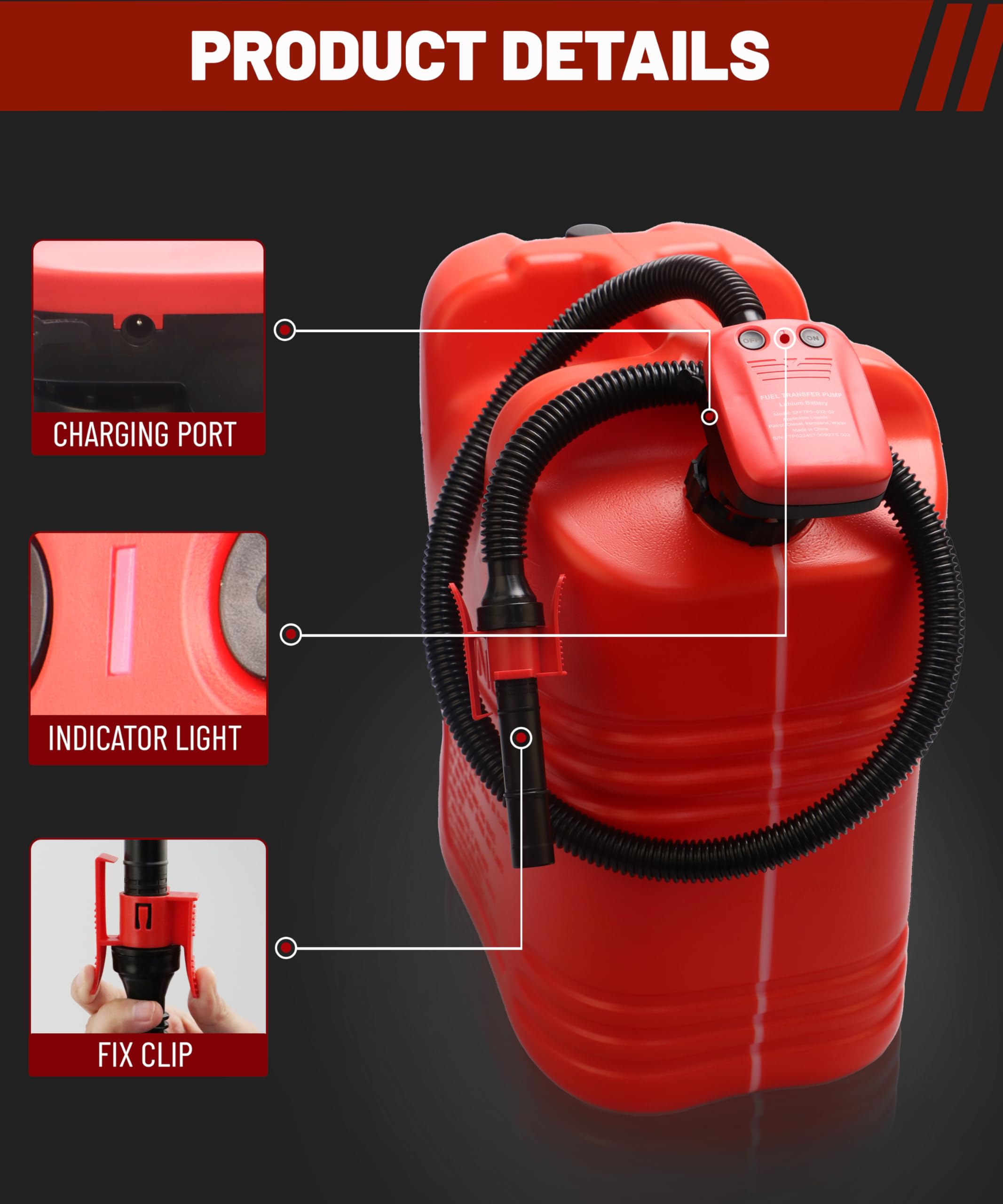 Fuelio transfer pump suitable for cars, boats, generators and more