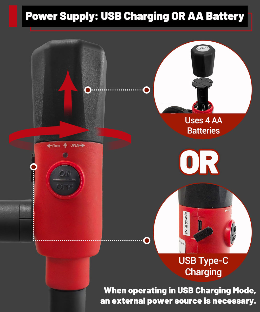 Fuelio pump 51-inch discharge hose for extended reach