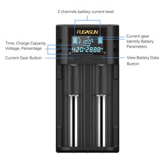 FUGASUN universal compatibility for Ni-MH and Li-ion cells