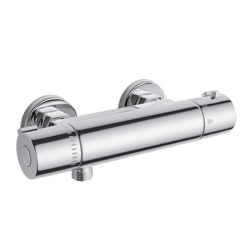 FUGO RV thermostatic shower faucet in brass chrome finish for consistent temps.
