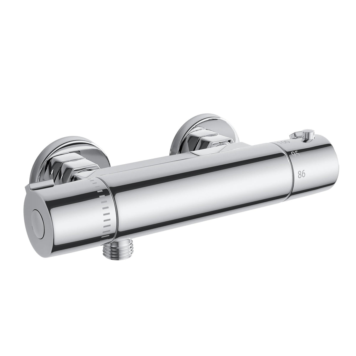FUGO RV thermostatic shower faucet in brass chrome finish for consistent temps.