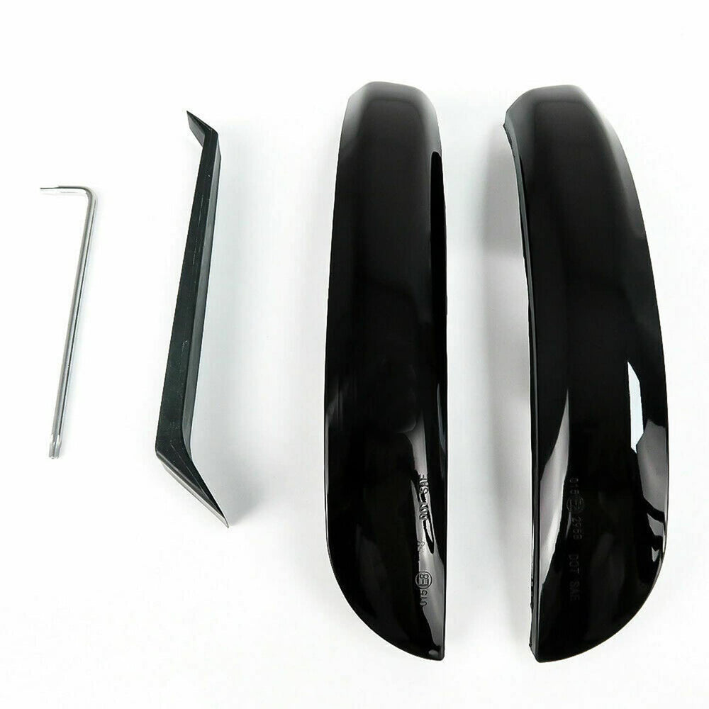 Fuguang Amber Sequential LED mirrors, plug-and-play installation for Ford signals