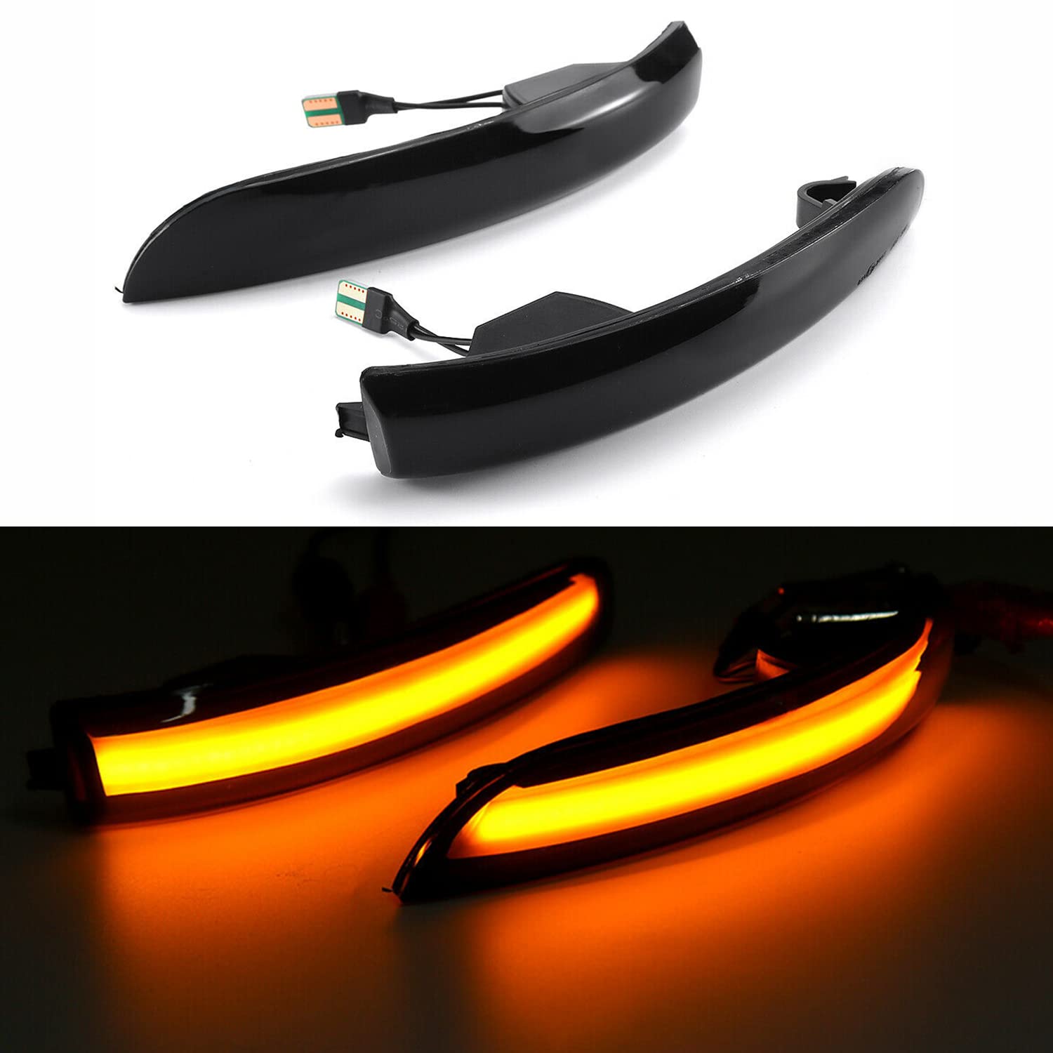 Fuguang amber sequential mirror lights compatible with NA North America Ford versions