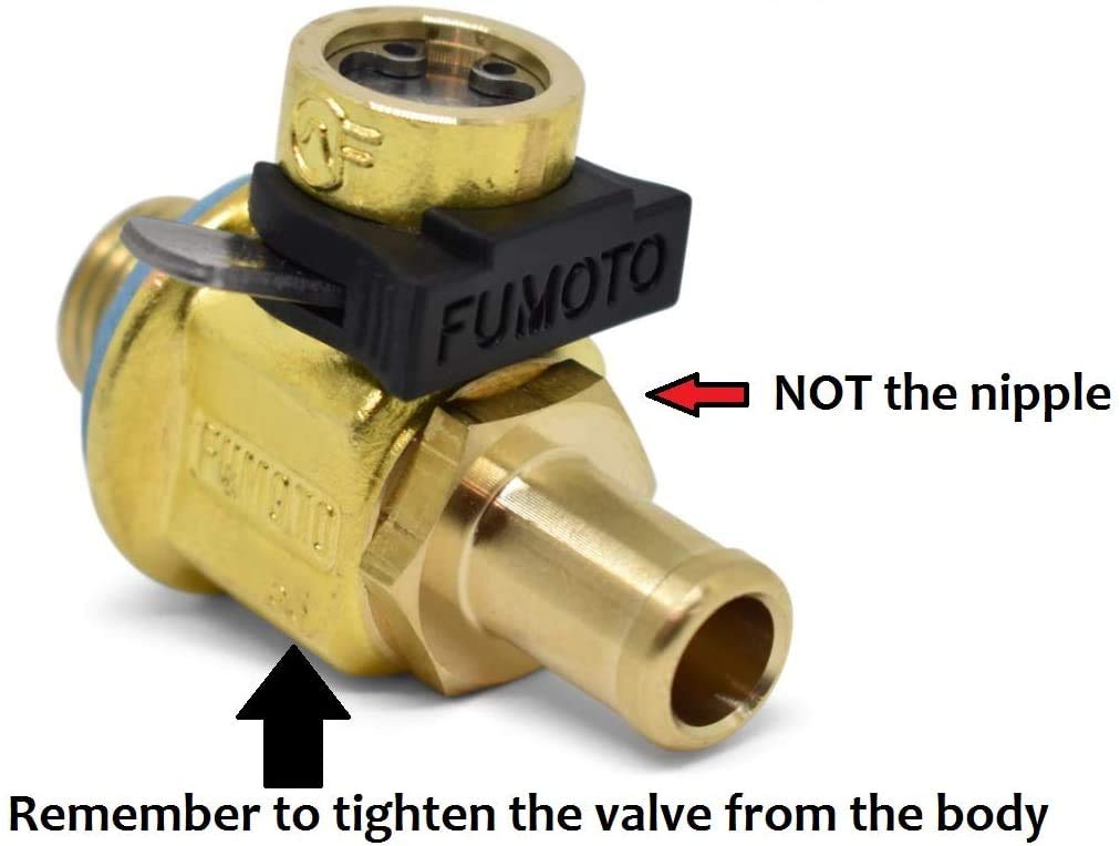 Fumoto F103N one-touch operation reduces mess during oil changes.