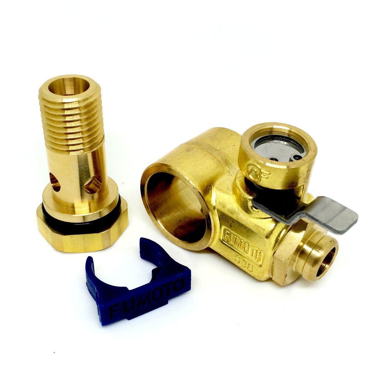 Fumoto F108SX valve with 16mm-1-5 thread for easy oil changes