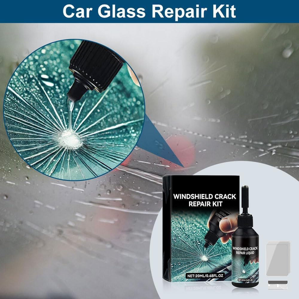 FunApricity multi-surface repair works on windshields and screens.