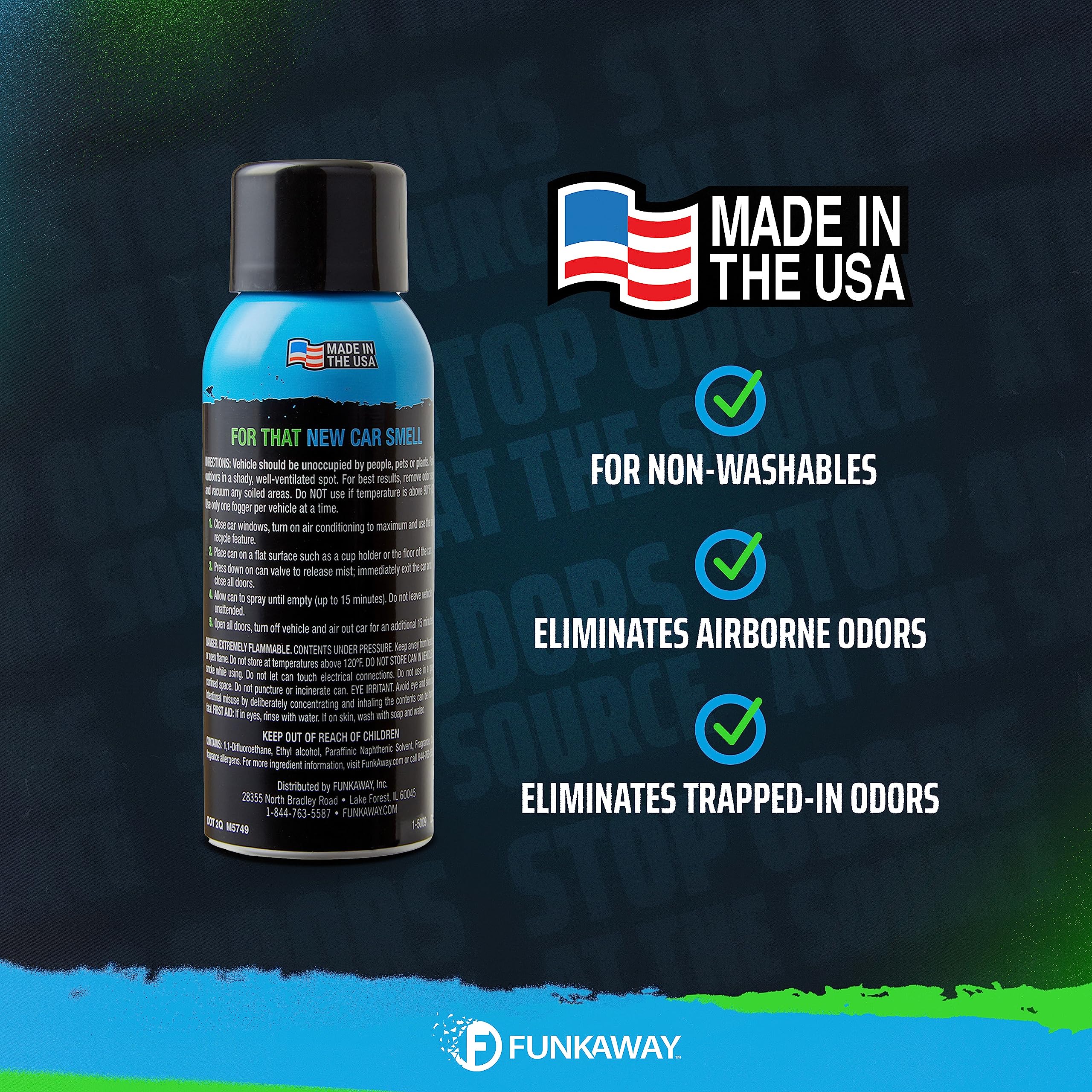 FunkAway after-use interior smells cleaner and fresher.