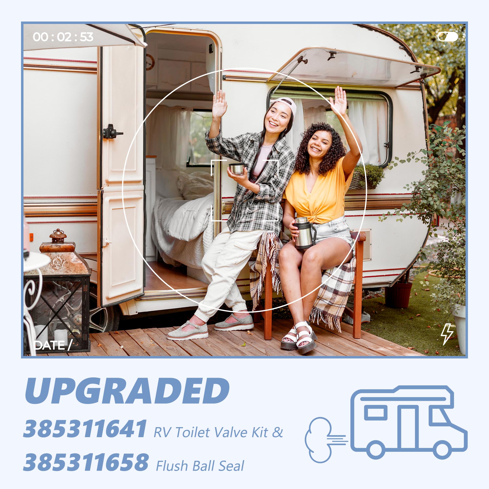 Funmit compatible with Dometic 300 310 320 pedal flush toilets