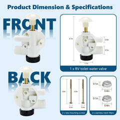 Funmit mounting screws included for secure installation