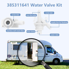 Funmit RV valve hose clamps reinforcing connections for reliability