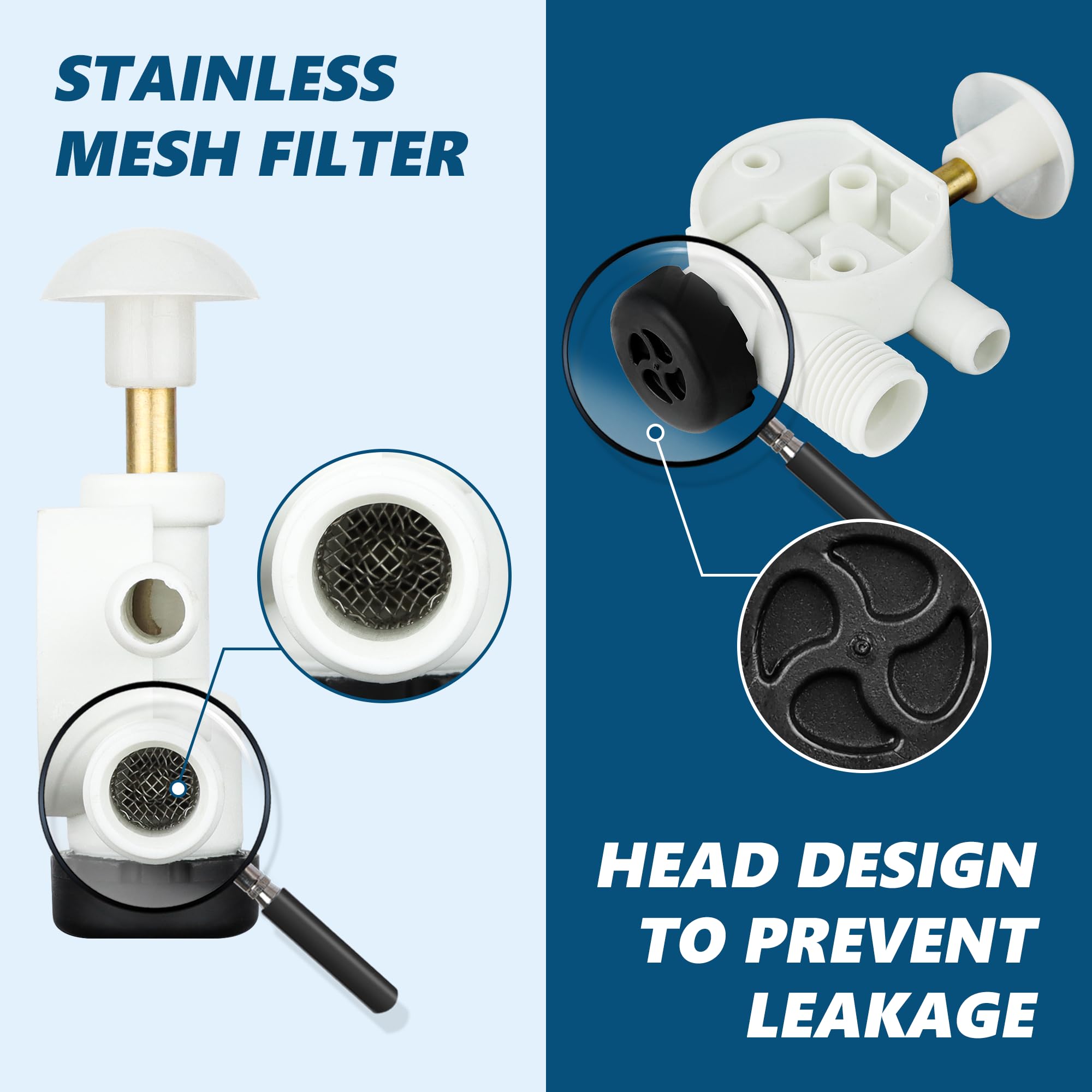 Funmit seals and connectors for watertight valve joints