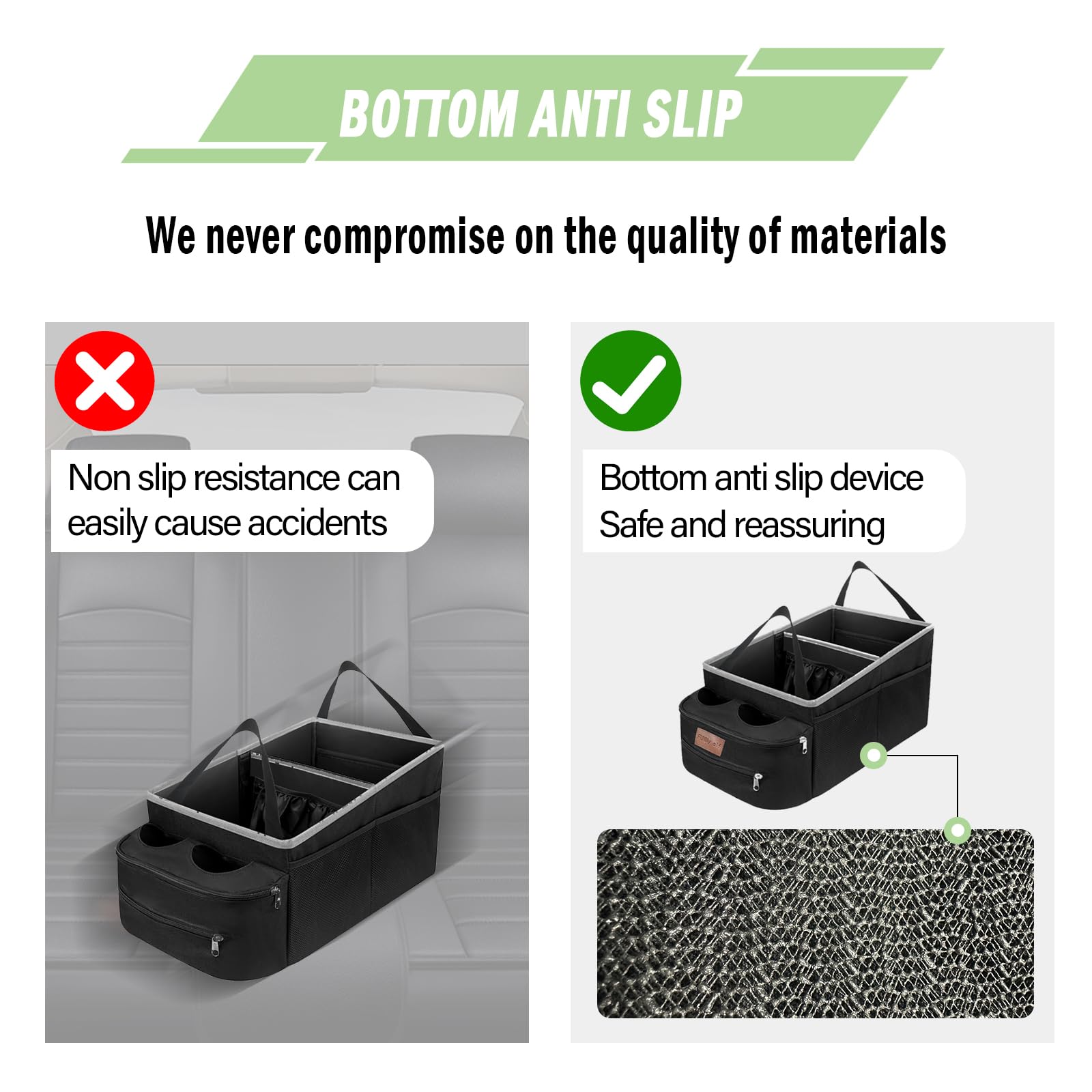 FUNNy elf car seat organizer made of Oxford cloth and PVC board, waterproof