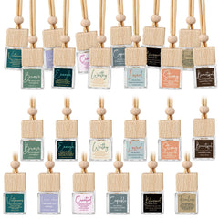 Funnymoom 24-pack Christian diffuser bottles on display for gifting and bulk aromatherapy.
