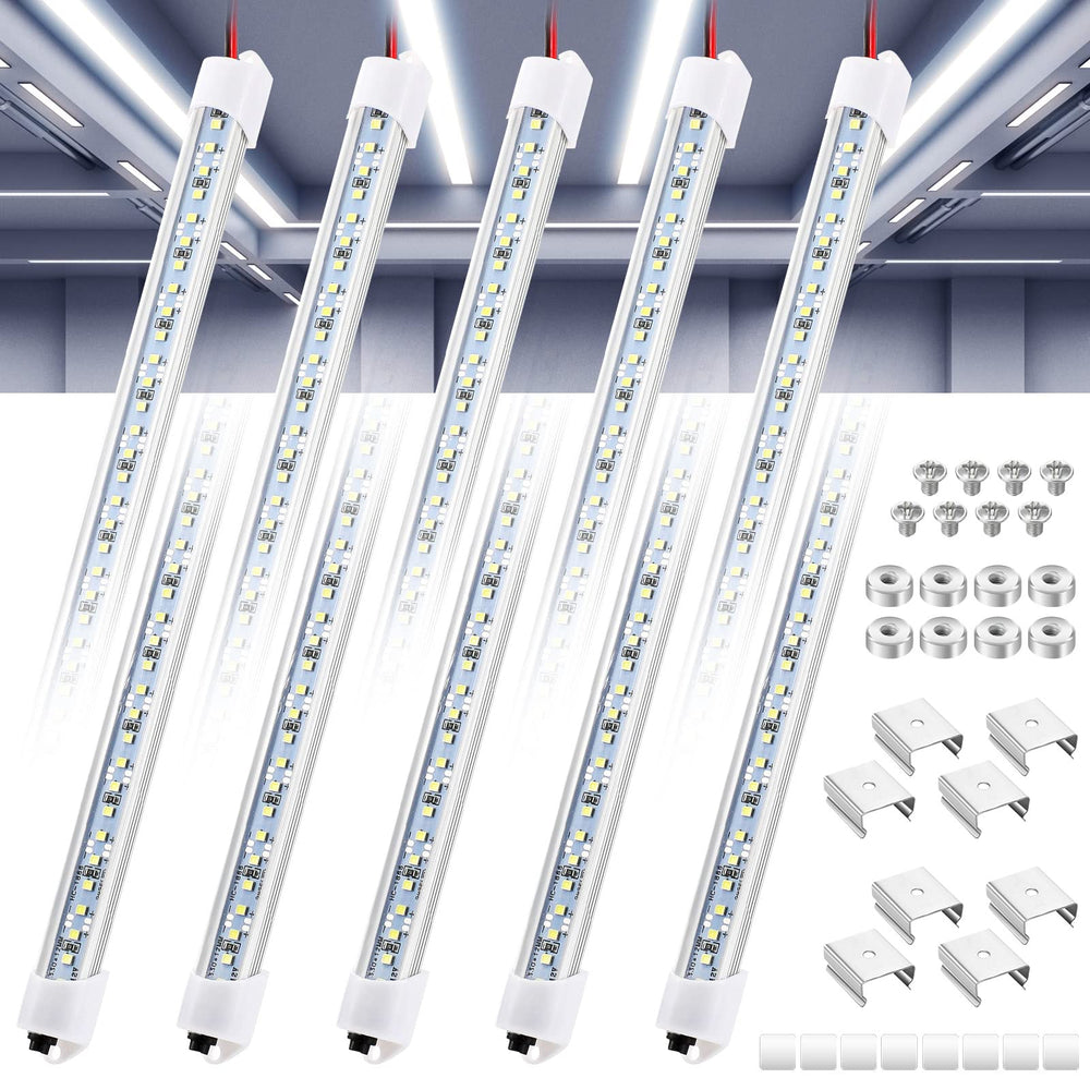 Funtery 8-pack 12V LED light bars with magnets for car interior lighting