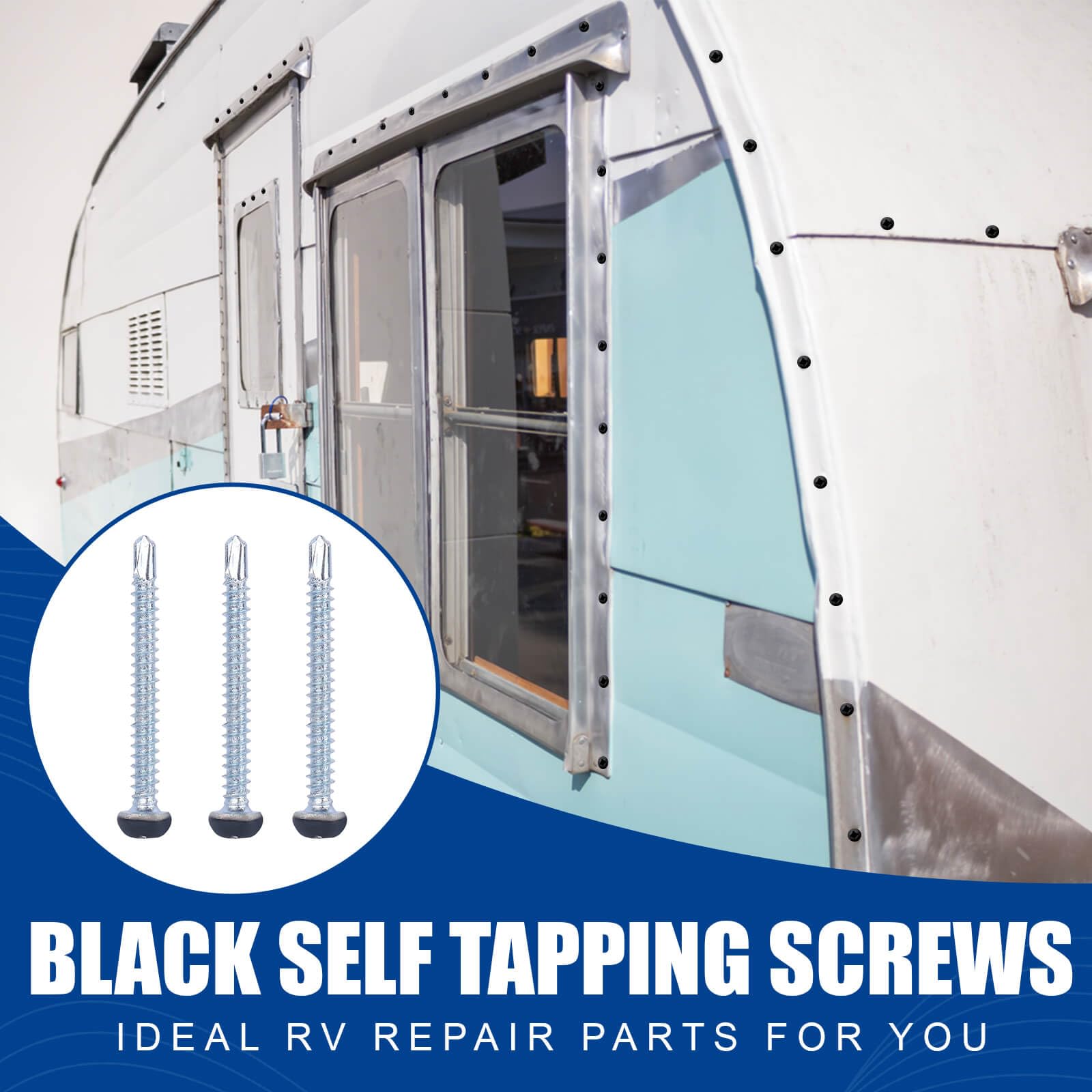 Fuoequl RV screws for trailer decking support durable, long-lasting installations.