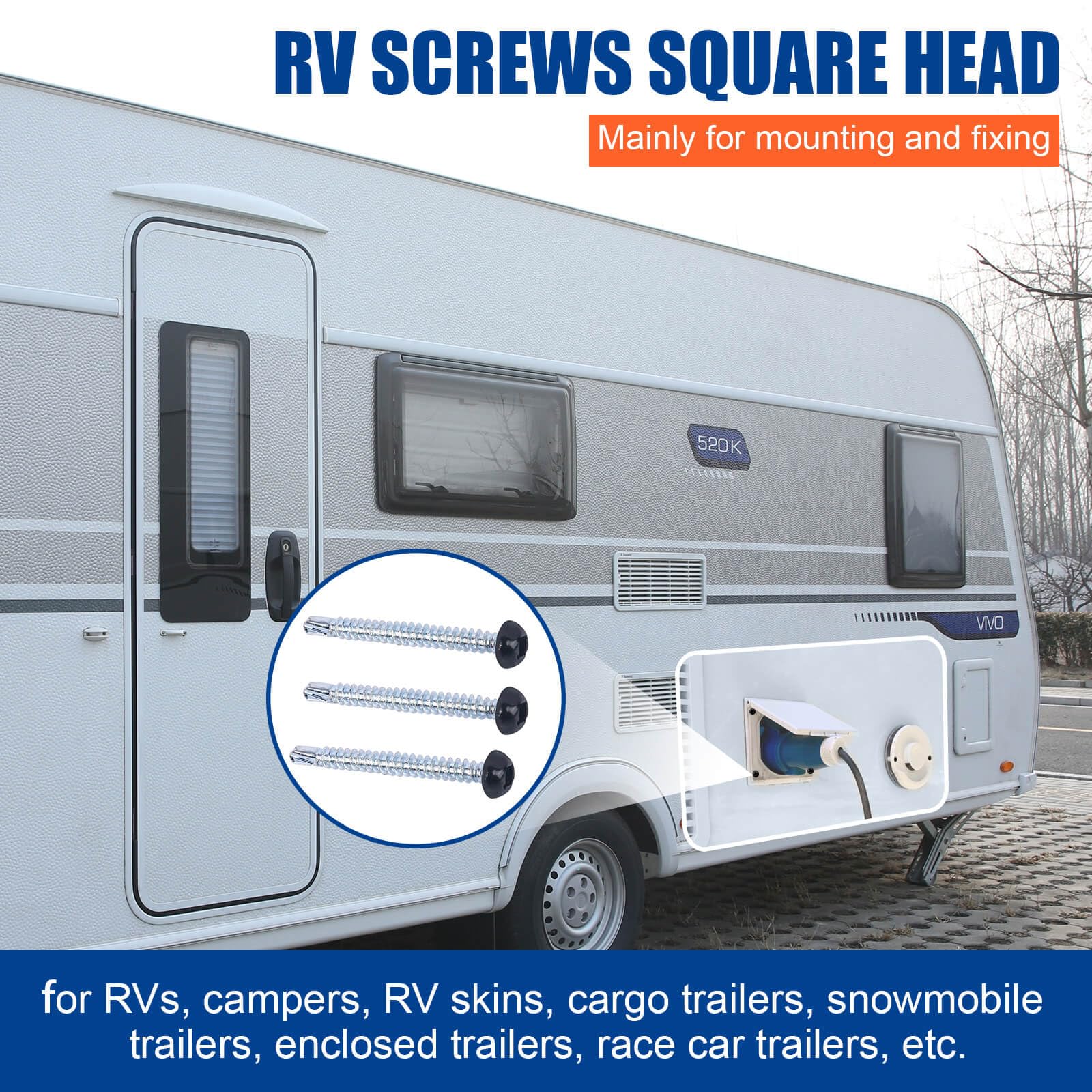 Fuoequl quad-drive compatible screws simplify DIY trailer projects.