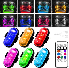 Furlerkam wireless LED lights car front view improves night visibility for safer driving