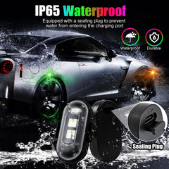 Furlerkam wireless LED lights IP65 waterproof construction withstands rain and mud