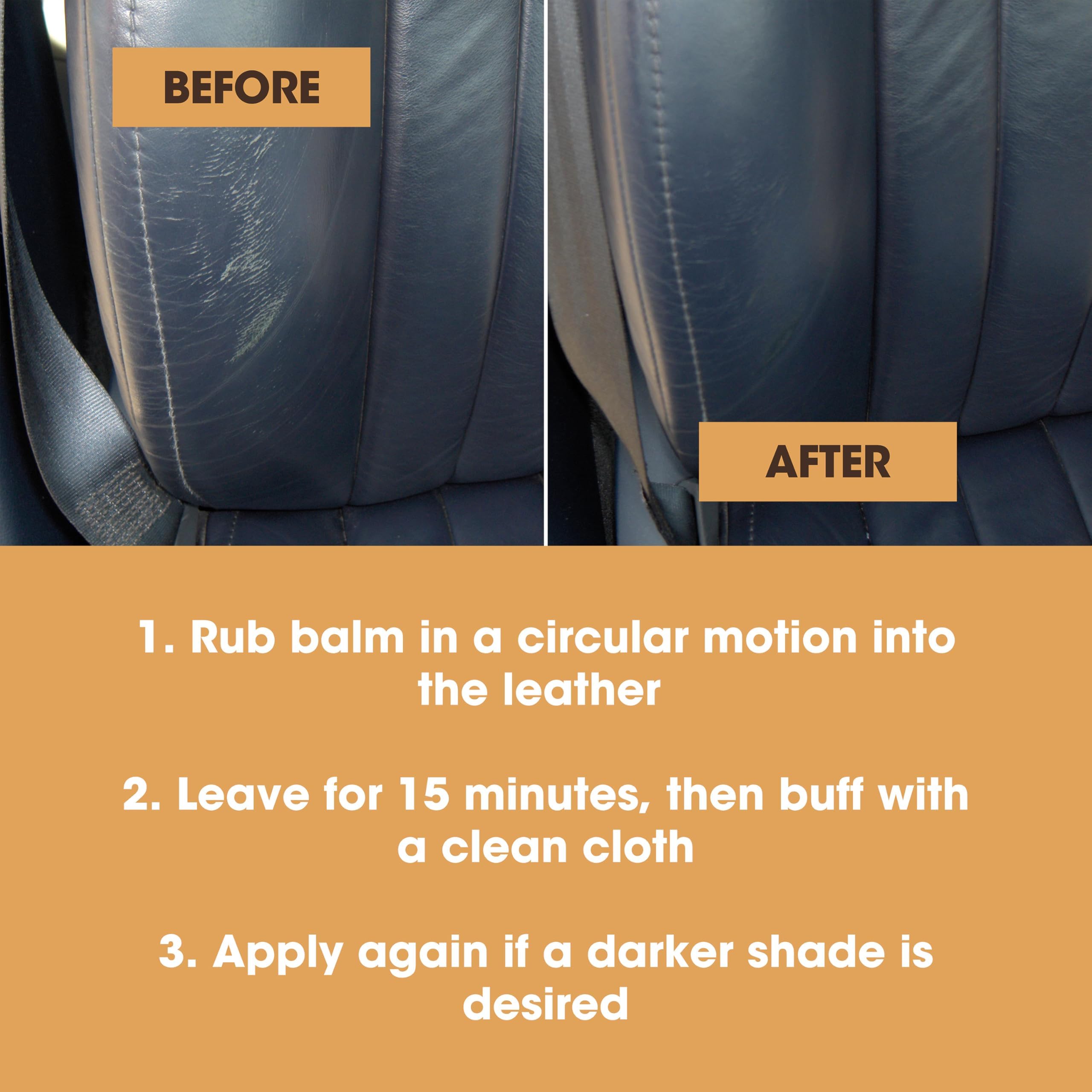 Furniture Clinic cleaning and recoloring kit for DIY leather repair.