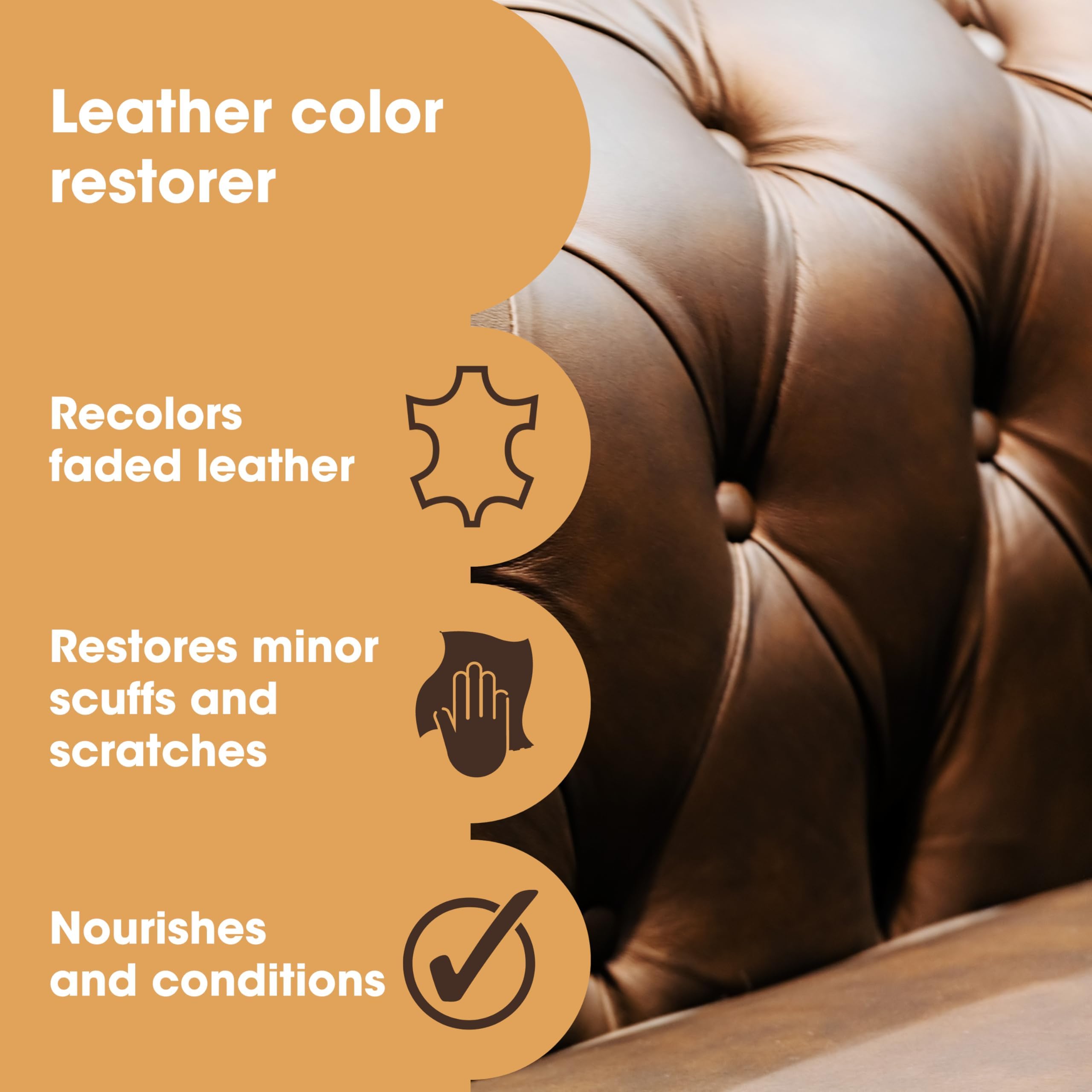 Furniture Clinic Leather Cleaner bottle removes ingrained grime for a refreshed leather.