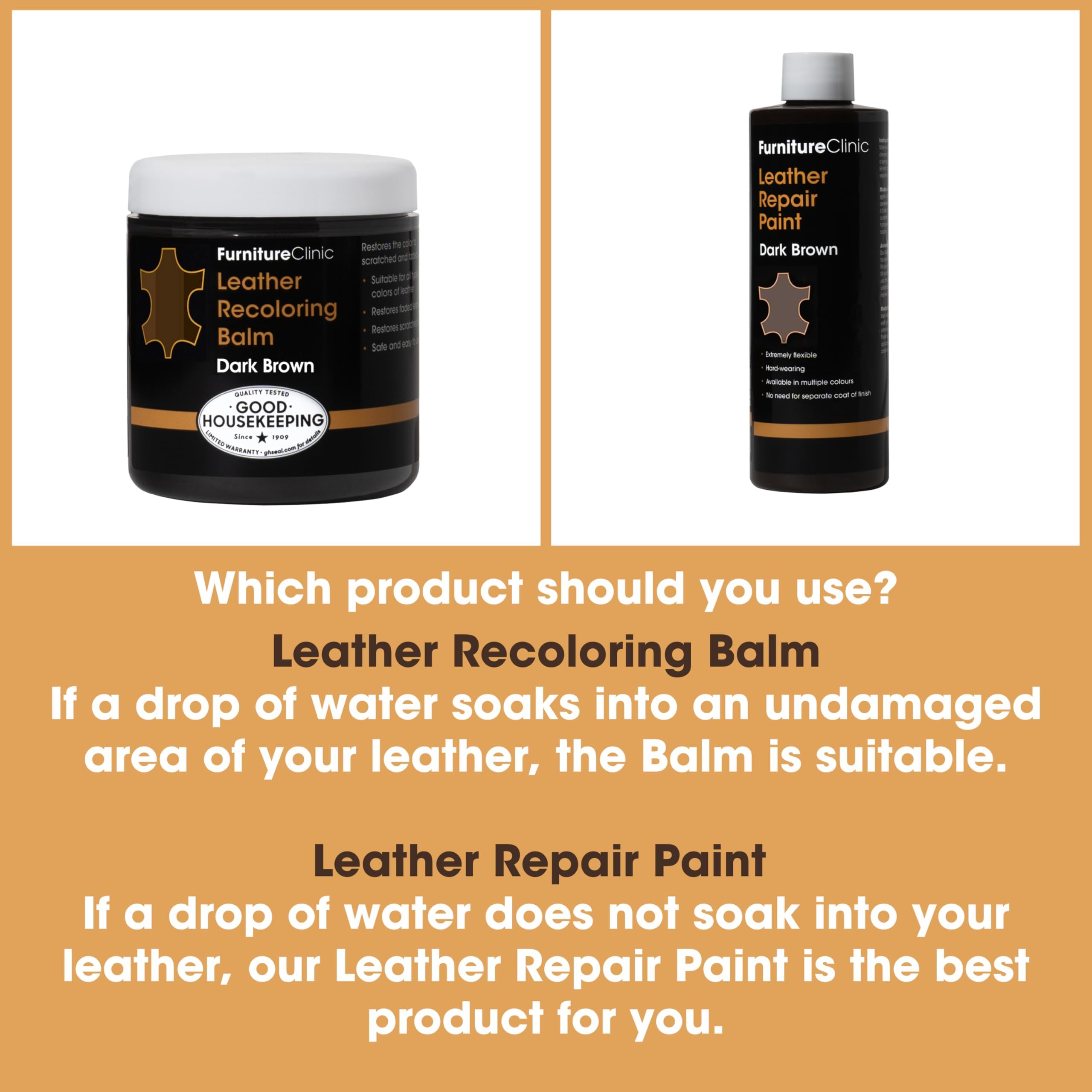 Furniture Clinic protective finish on leather surface helps resist sun wear.