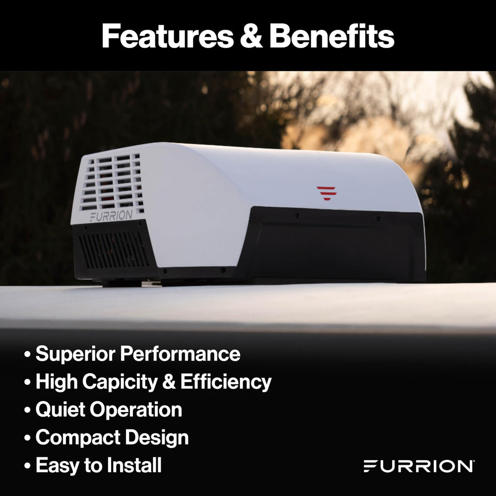 Furrion Chill Cube 18K side view highlighting ducted compatibility.