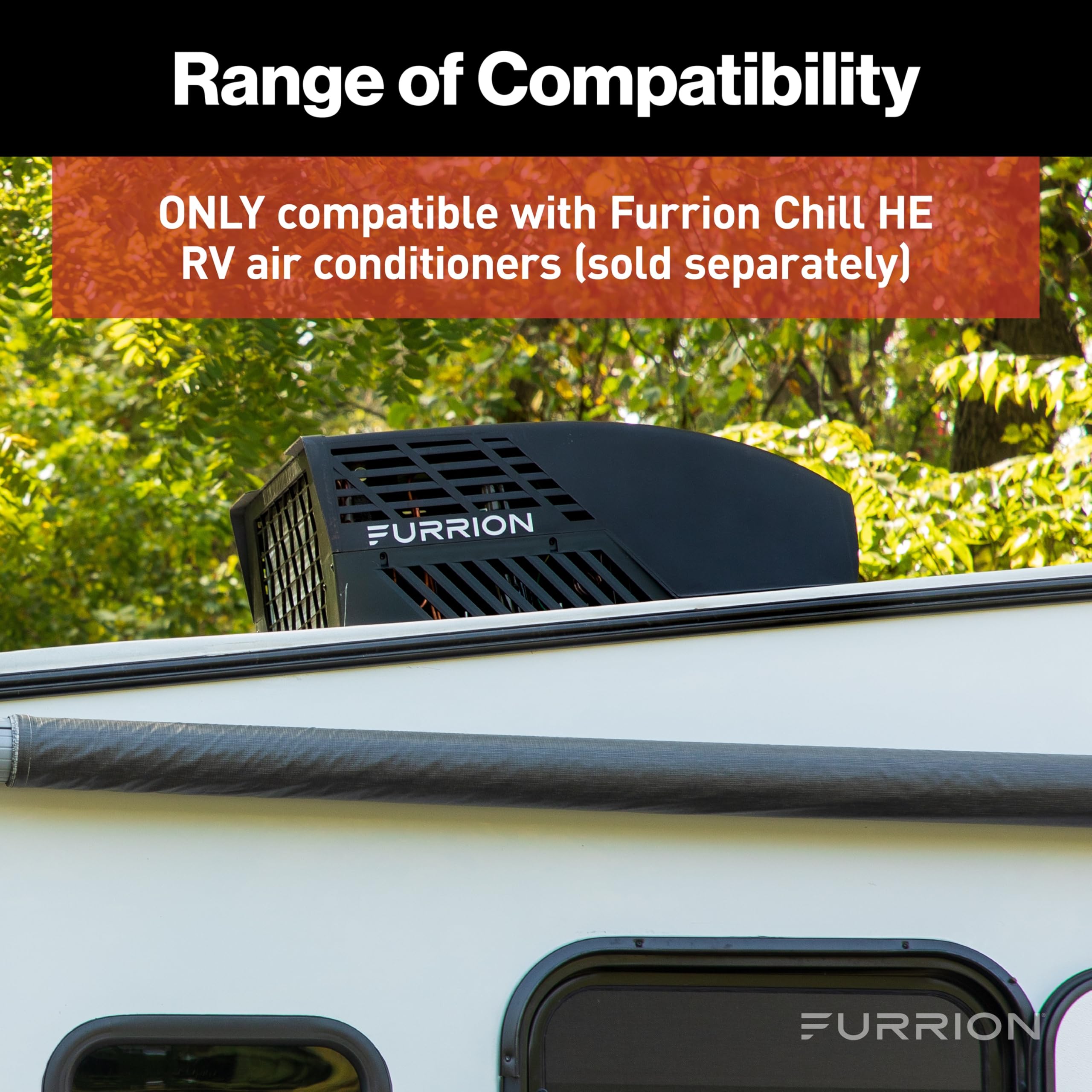 Furrion Chill HE thermostat compact wall mount design fits standard RV interiors
