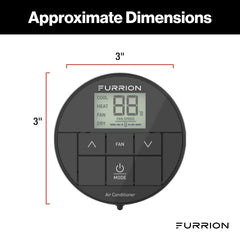 Furrion Chill HE thermostat wall control backlit LCD display for easy reading