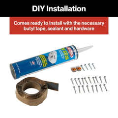 Furrion removable insect screen for easy cleaning and maintenance.