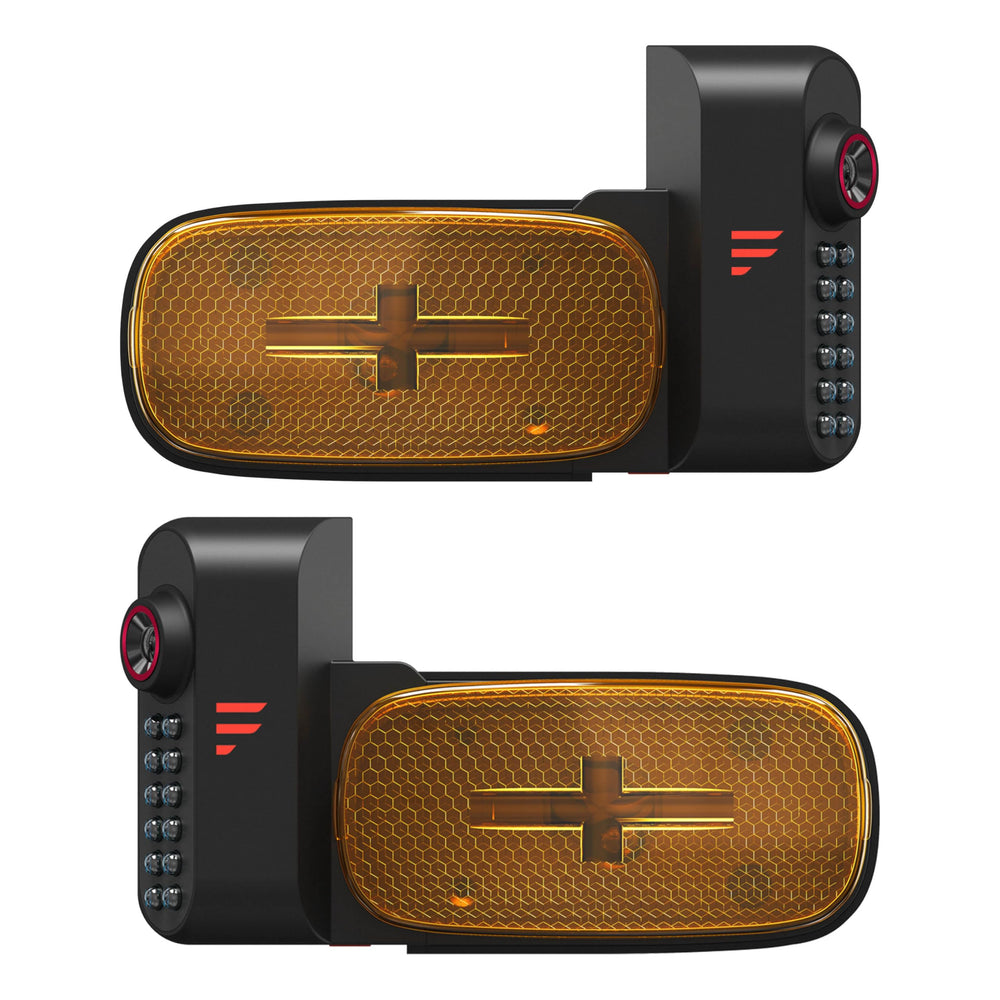 Furrion Vision S+ side cameras provide 65° view for safer lane changes.