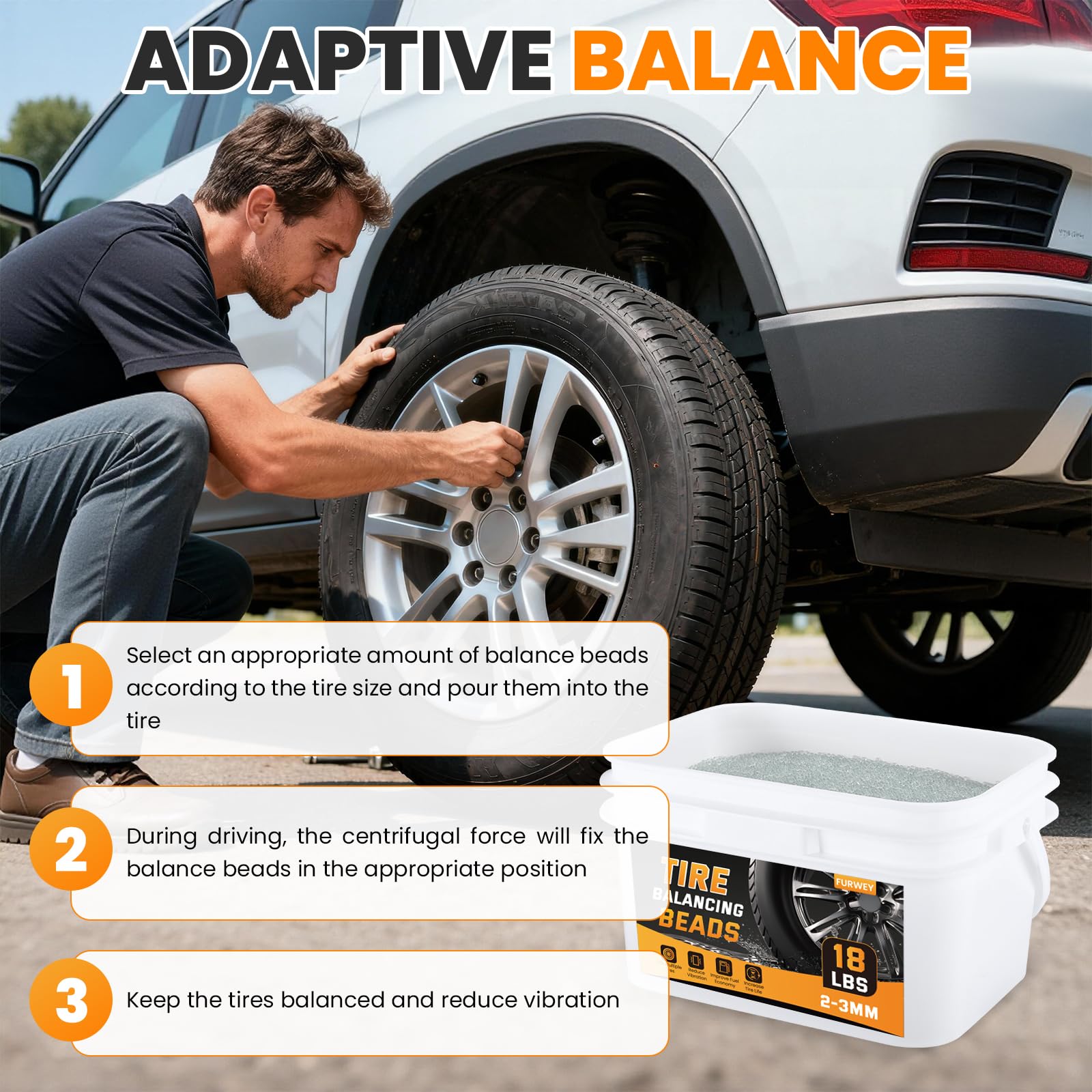 FURWEY beads for off-road tires reduce vibration and wear on rough trails