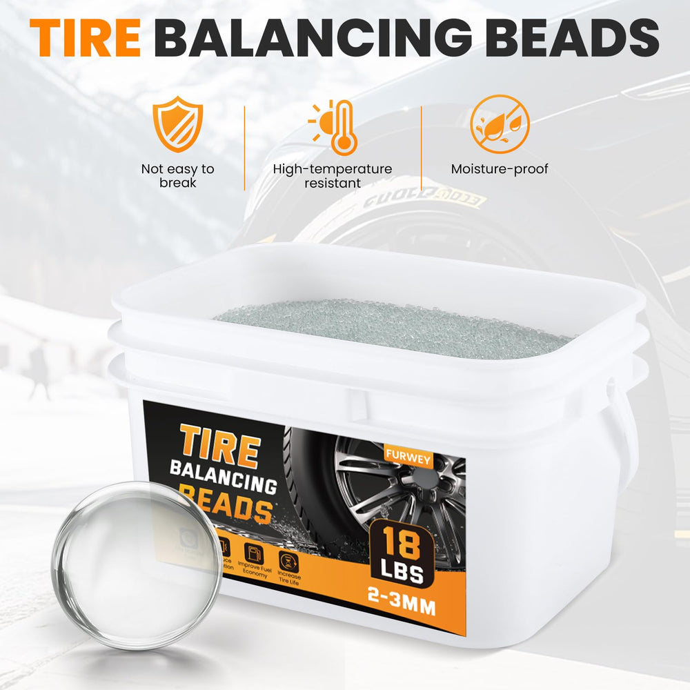 FURWEY beads bucket and scoop set for easy tire balancing