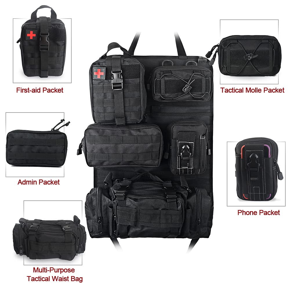 FURYENGRAVER medical pouch on back-seat organizer for first aid items