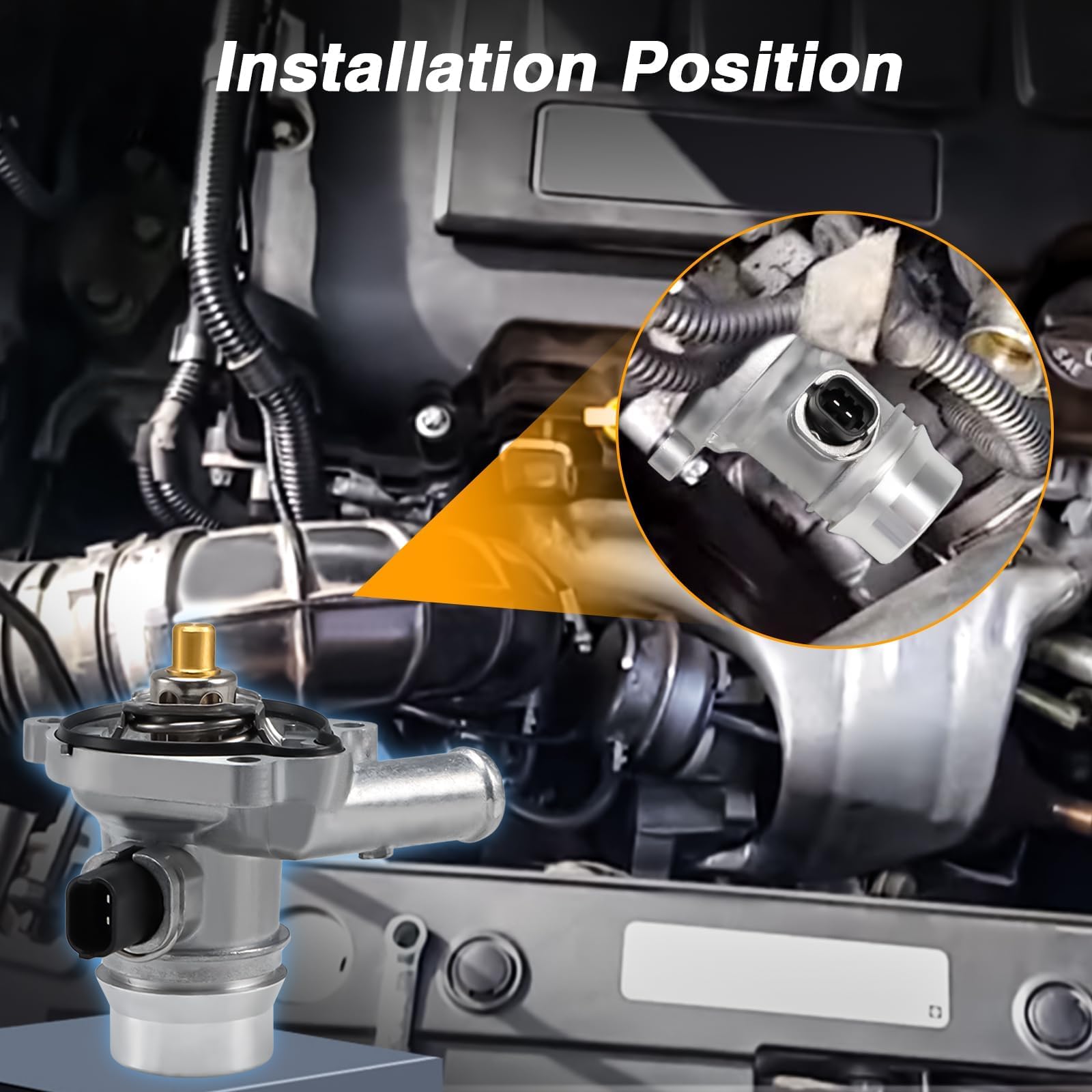 FUSCH 1.4L compatible thermostat housing supports easy maintenance.