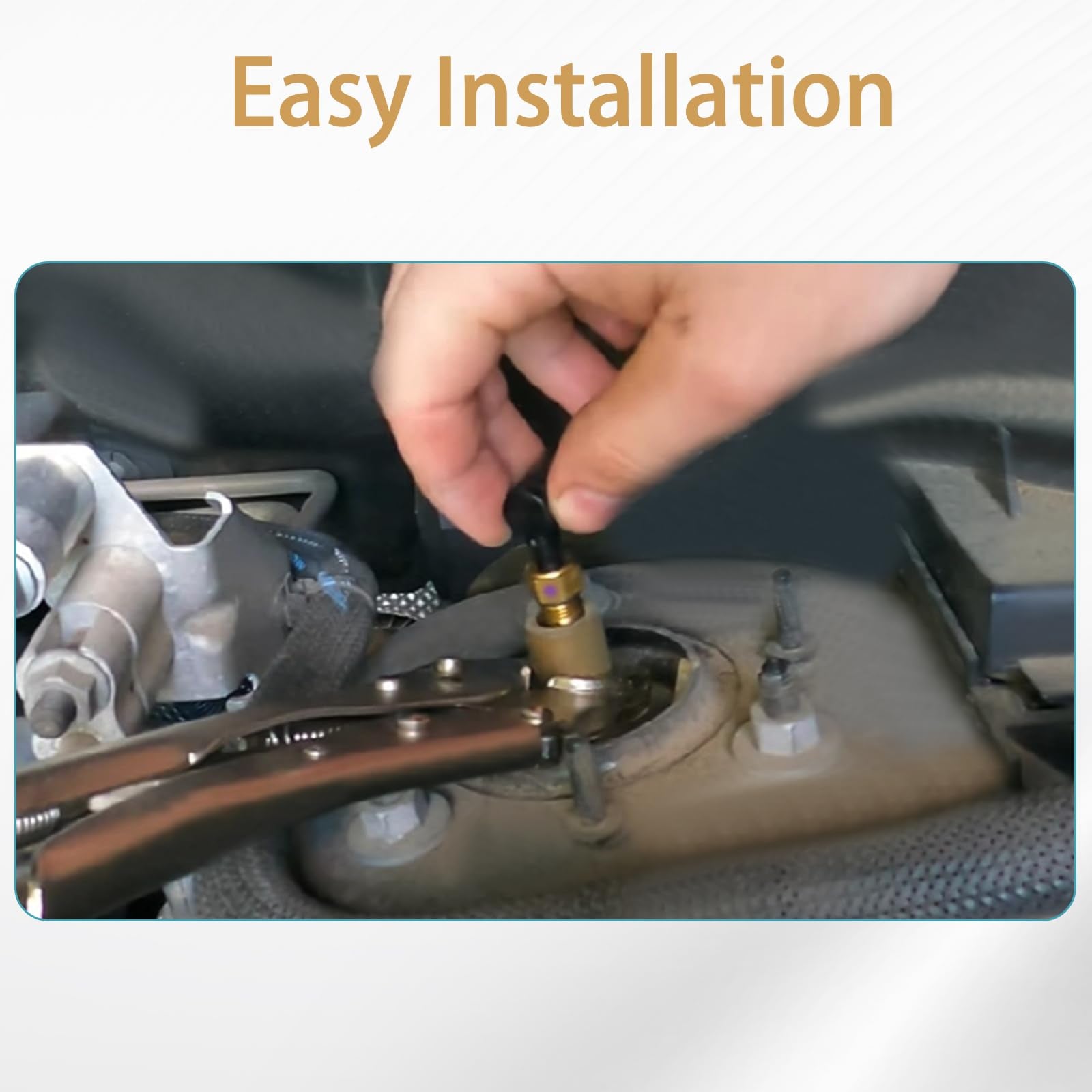 Easy, tool-free installation for confident suspension repairs.