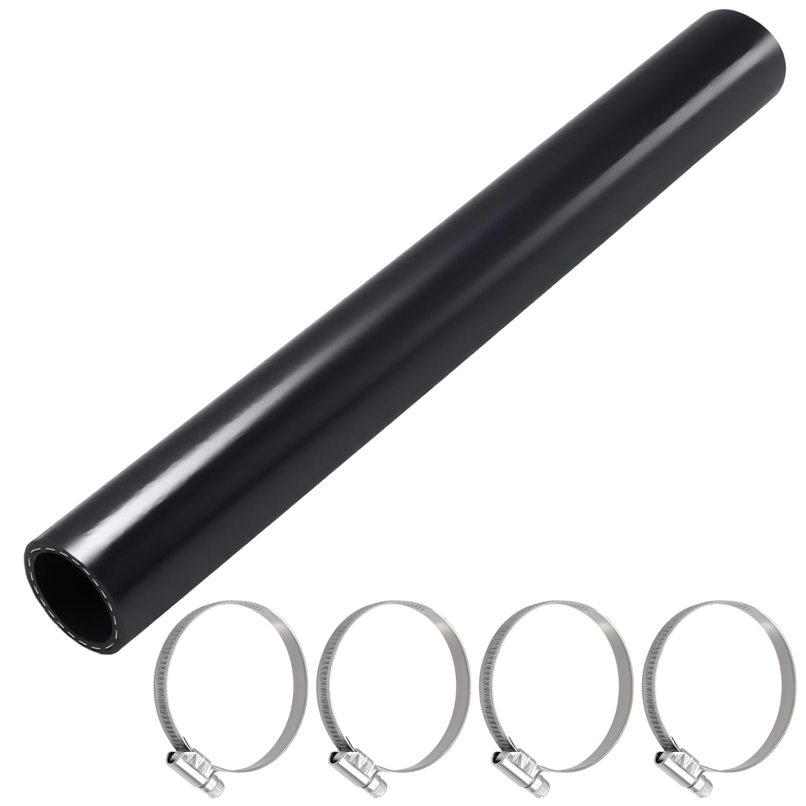 FUSCH gas filler neck hose, 15-7/8 inch long, enables a direct fuel path from tank to cap.
