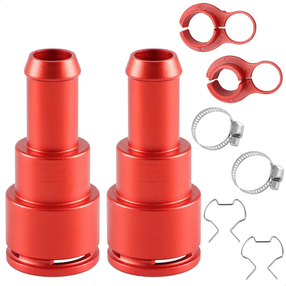 FUSCH aluminium heater hose connector pair for durable 3/4in x 5/8in hose