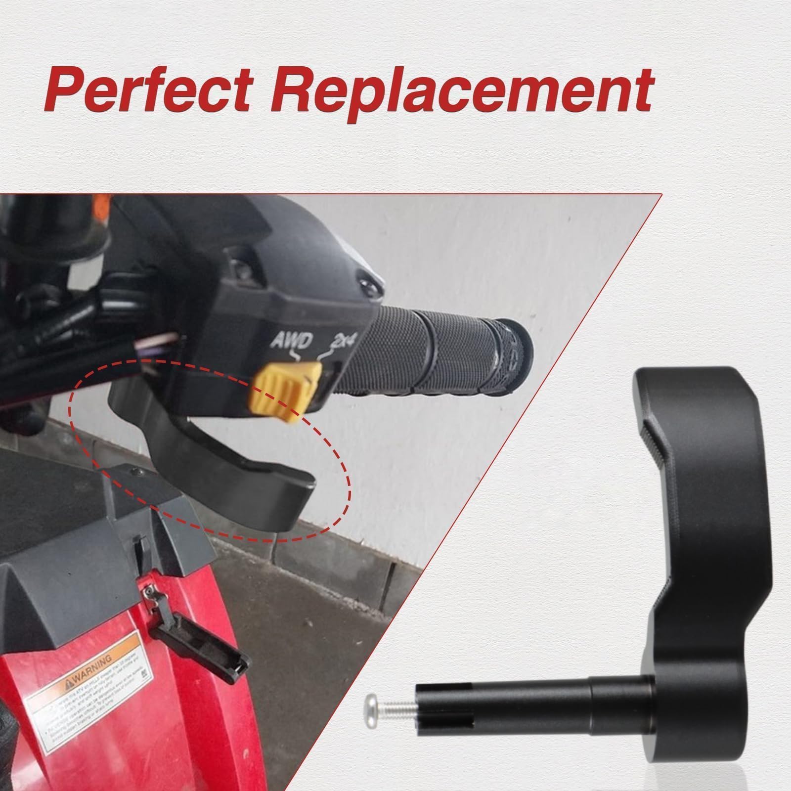 FUSCH Polaris Sportsman 450-570 thumb throttle lever replaces worn parts.