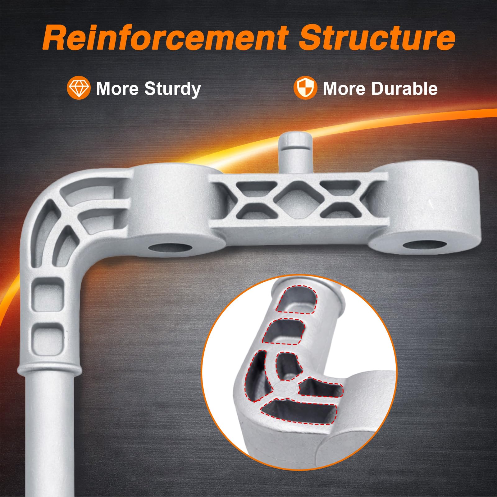FUSCH rubber isolator pair enhances durability under temperature changes.