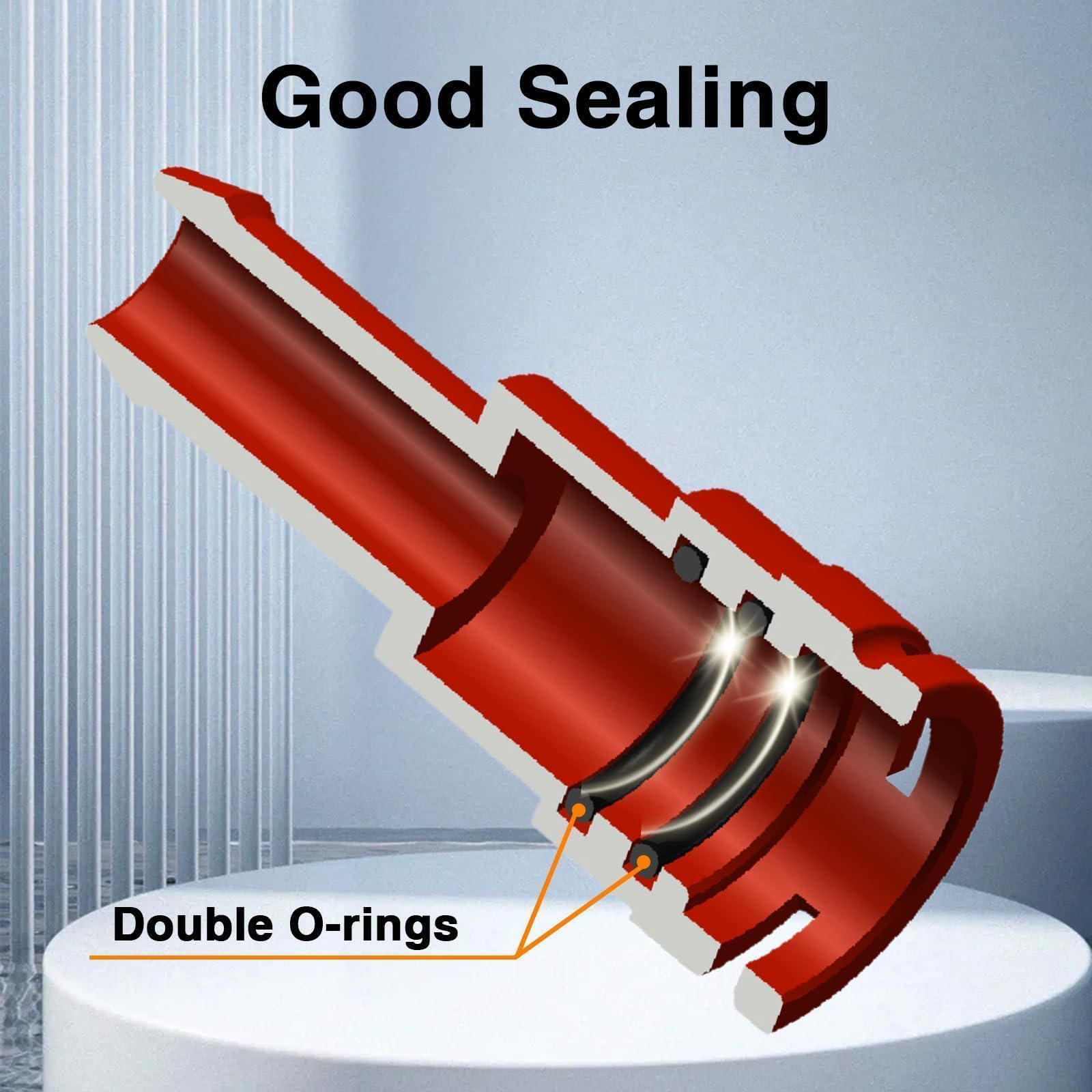 FUSCH stainless clamp and O-rings included for secure connection