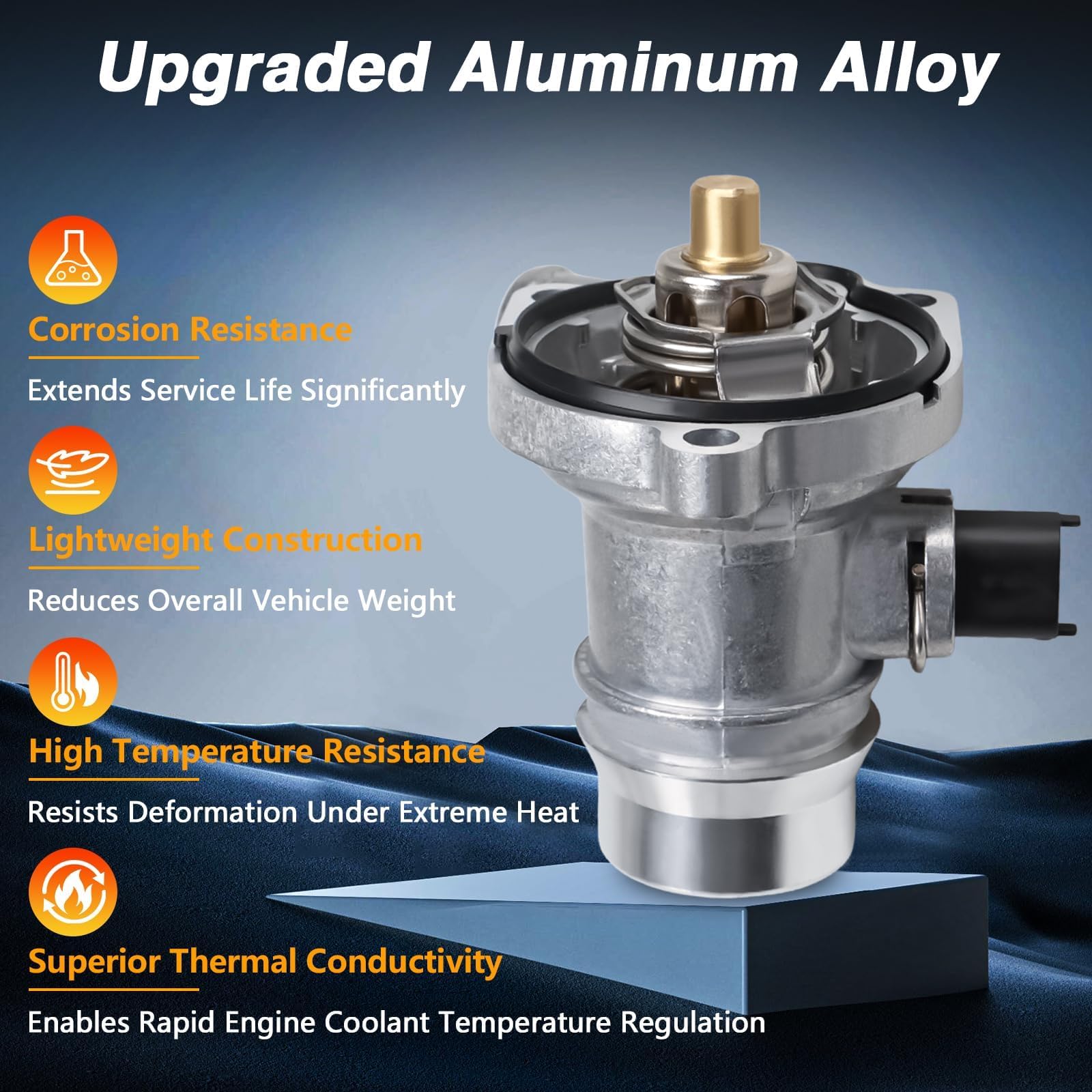 FUSCH thermostat housing for Chevy Cruze 2016 supports reliable cooling performance.