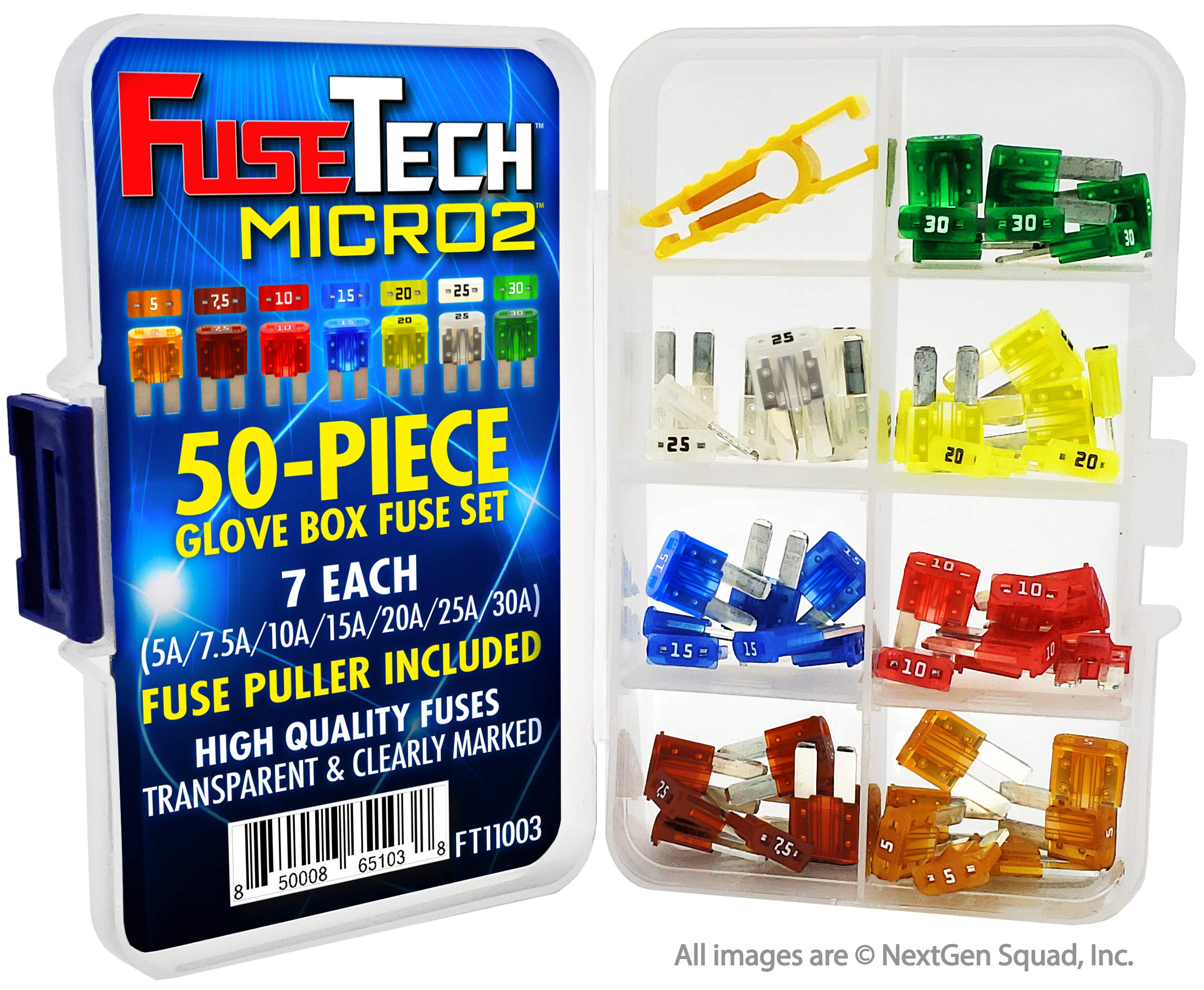 FuseTech Micro2 5A tan fuse for clear amperage visibility and reliable circuit protection