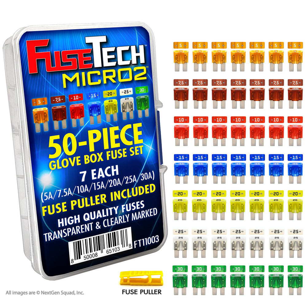 FuseTech Micro2 ATR fuse set box and puller for quick roadside replacements