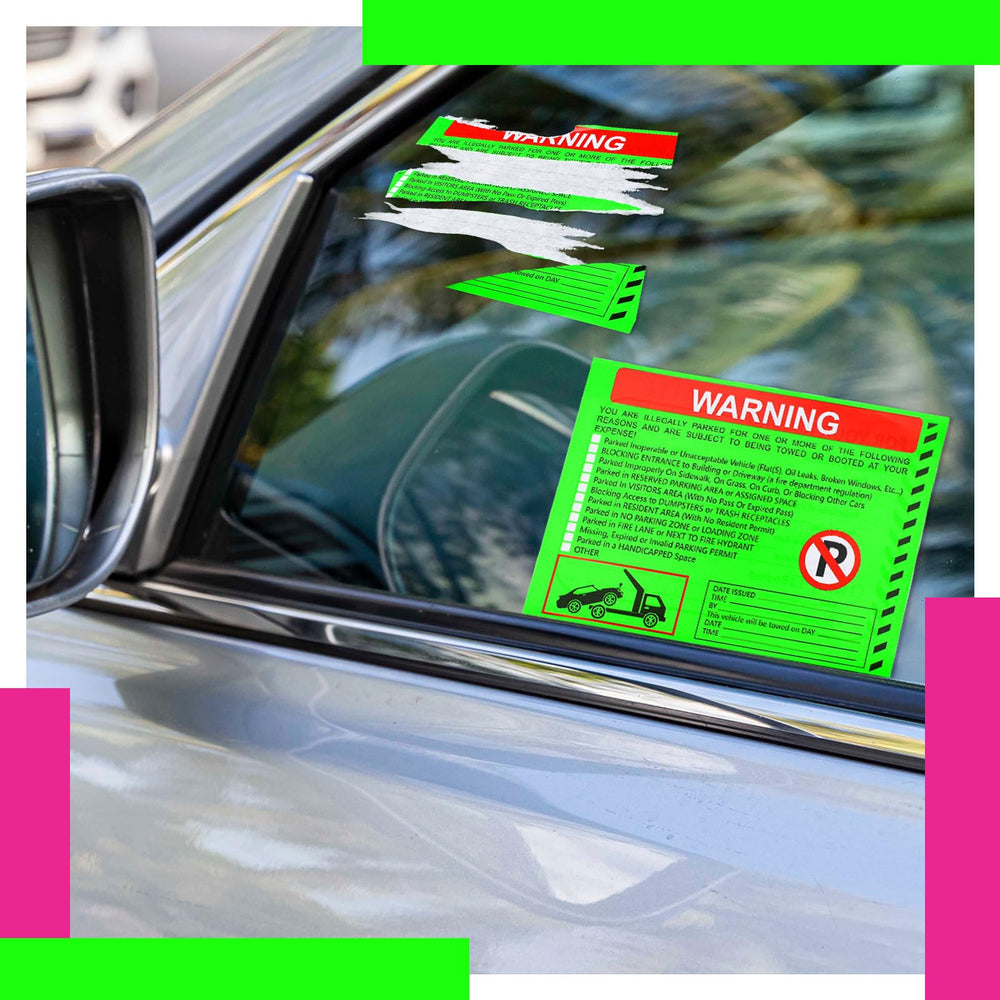 Fuyoooo green stickers aid quick identification of violations in parking areas