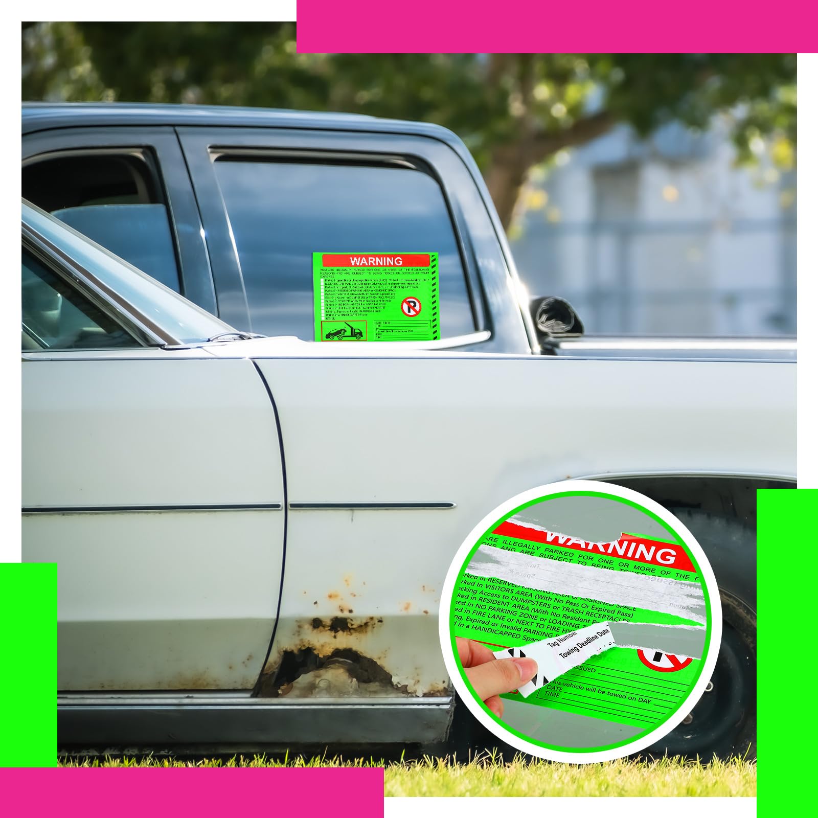 Fuyoooo stickers suit malls, offices, and apartments for visibility and deterrence